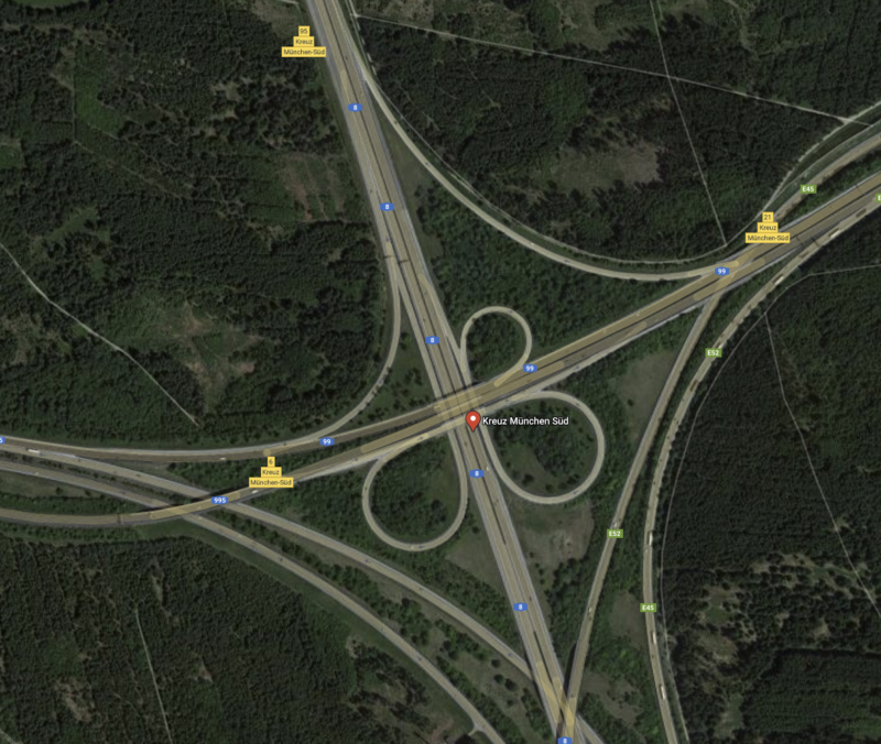Autobahnkreuz MünchenOst Wolf Ingenieurbuero